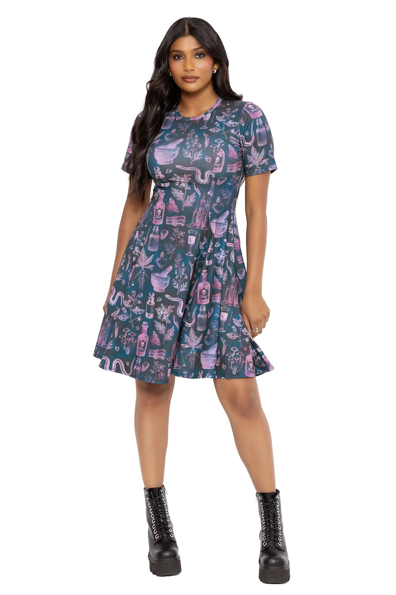 Apothecary Longline Evil Tee Dress