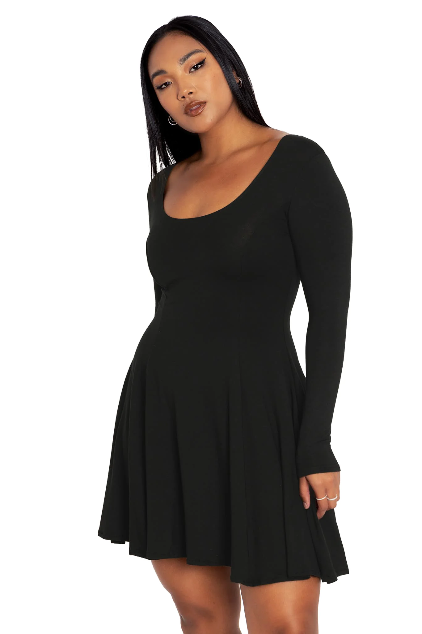 Black Long Sleeve Evil Cheerleader Dress - Image 7