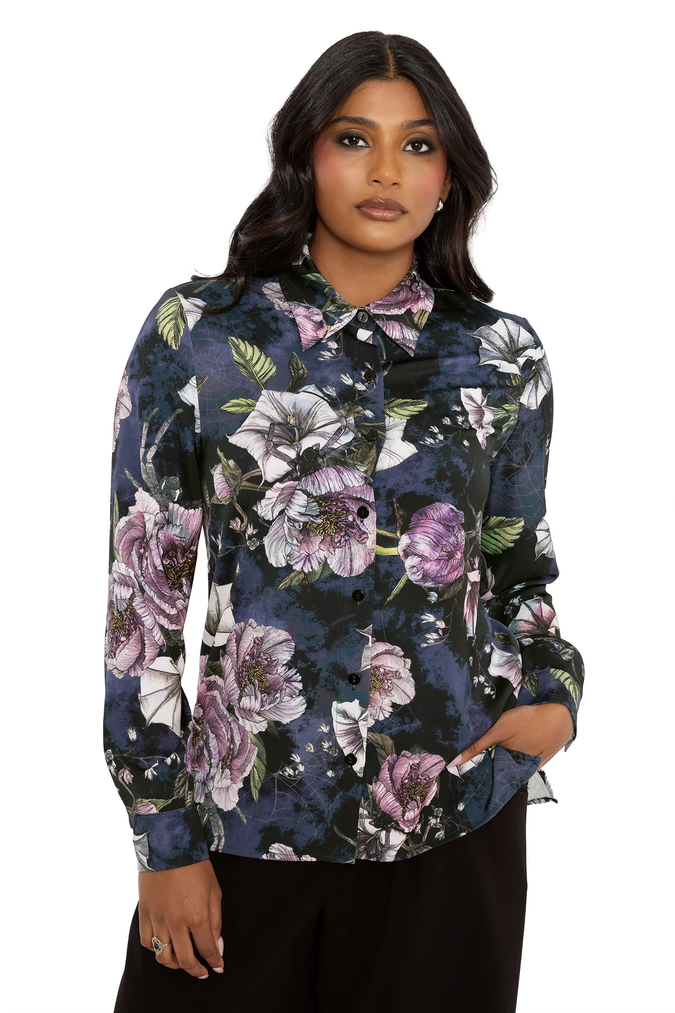 Blooming Watch Long Sleeve Button Through Shirt - Image 8
