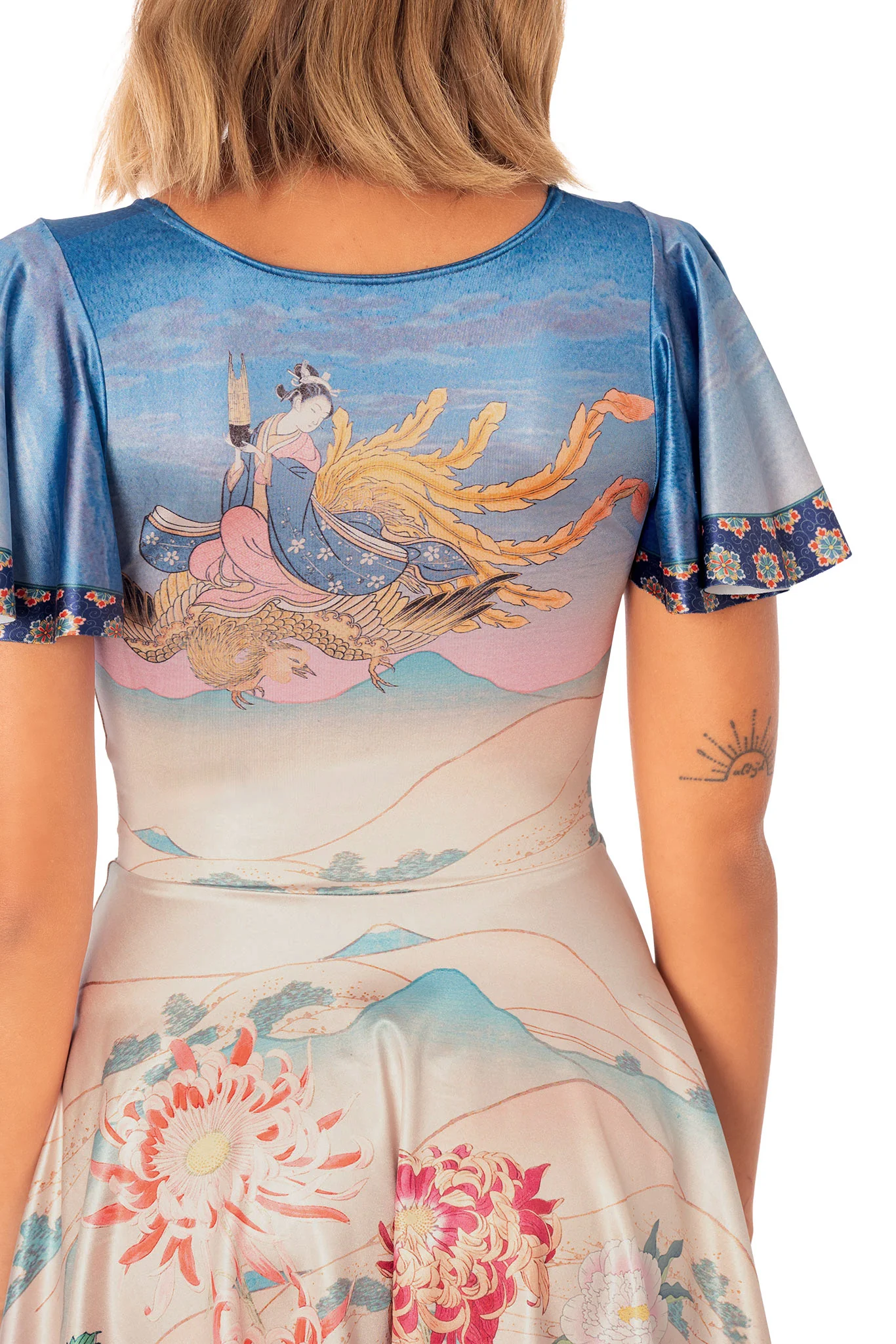 Golden Phoenix Flouncy Scoop Skater Dress - Image 7