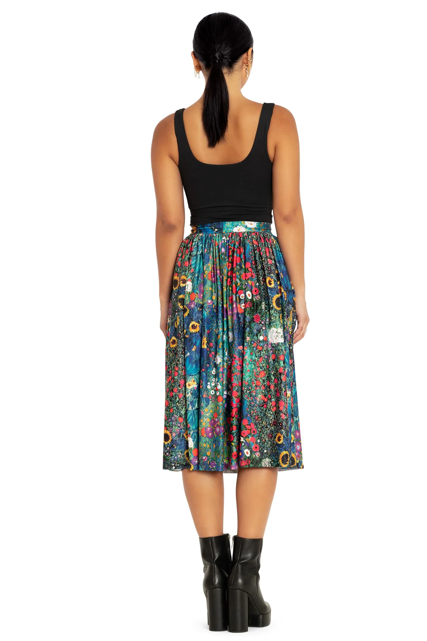Klimt Collage Slinky Pocket Skirt - Image 3