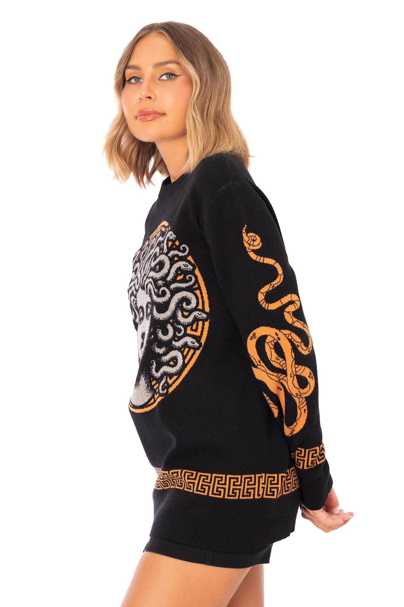 Medusa Crew Knit Sweater - Image 5