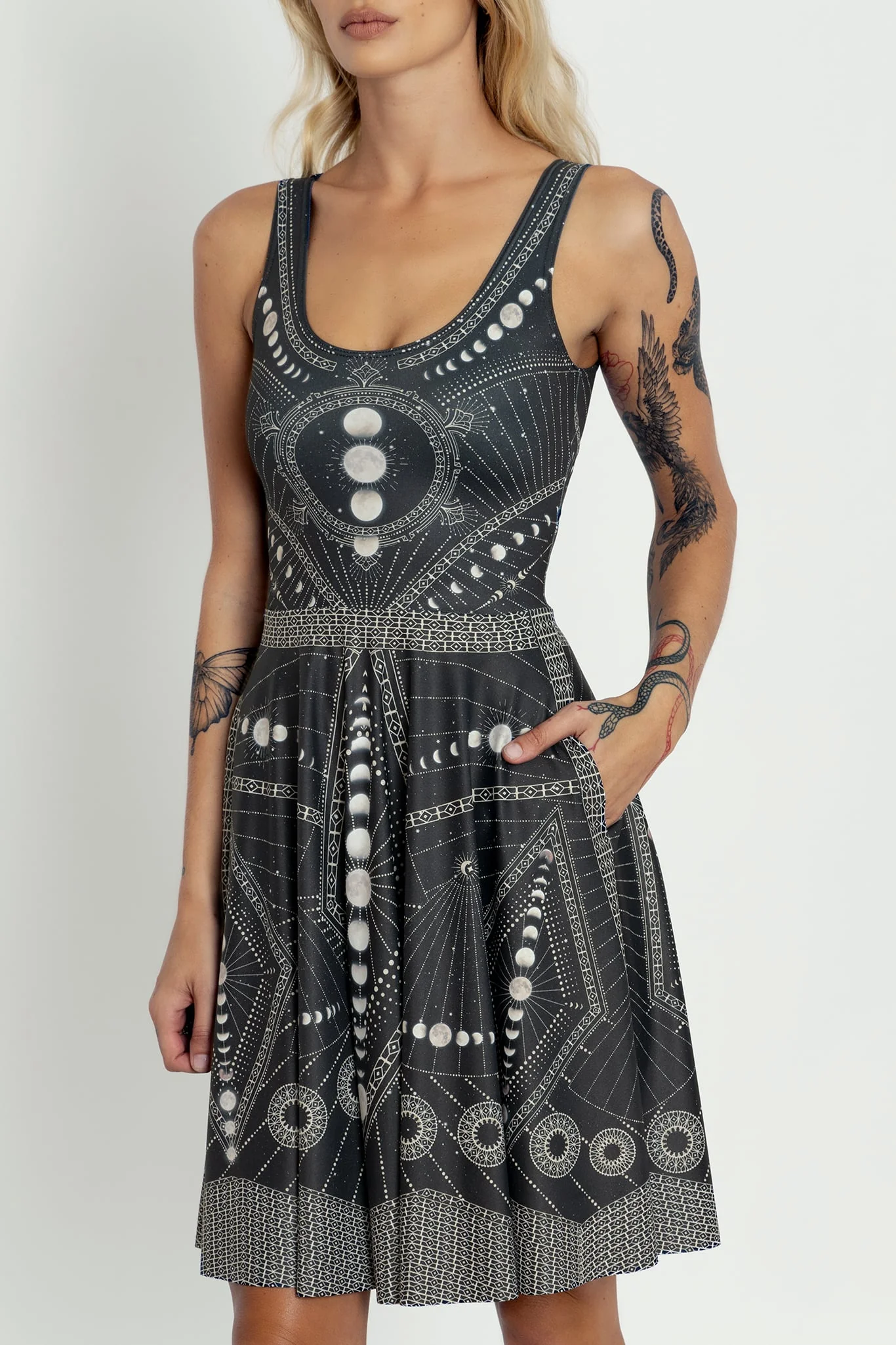 Moon Phases Scoop Longline Dress - Image 7