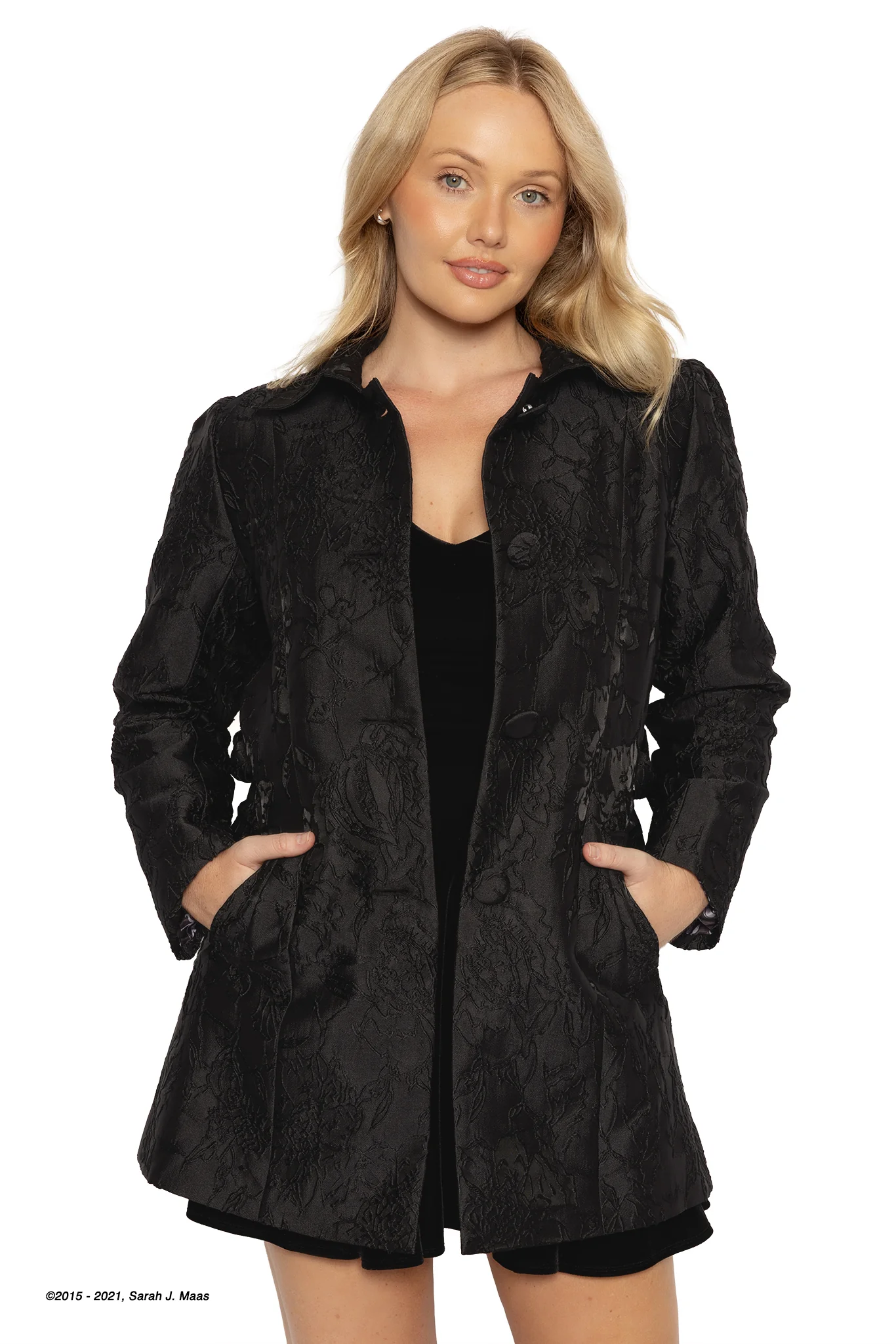 Night Court Brocade Coat - Image 2