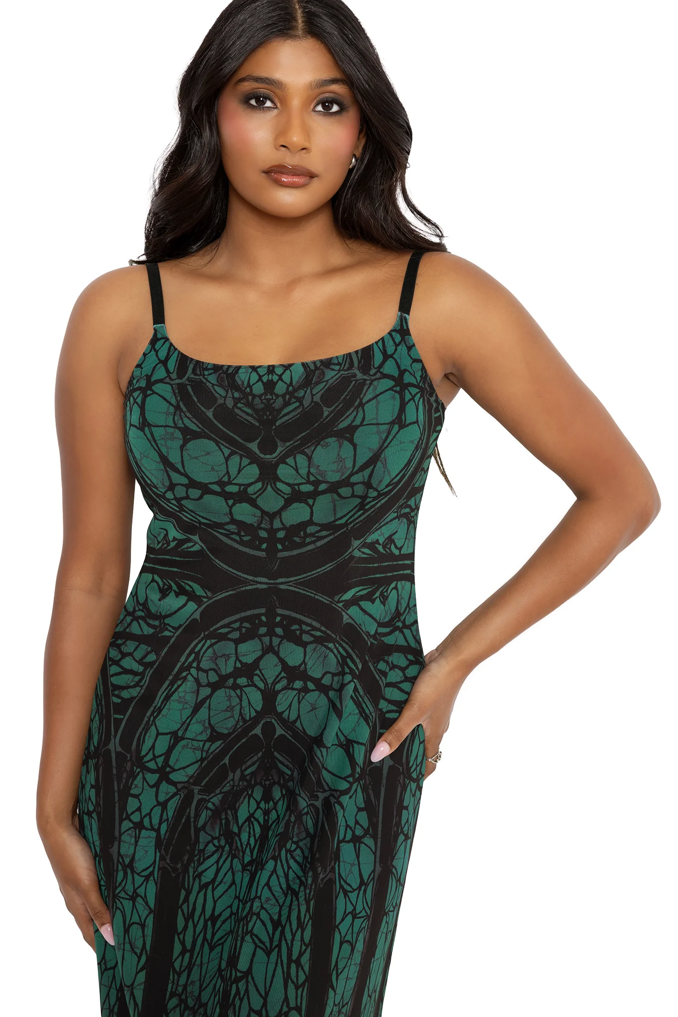 Preyer Sheer A-Line Maxi Dress - Image 2