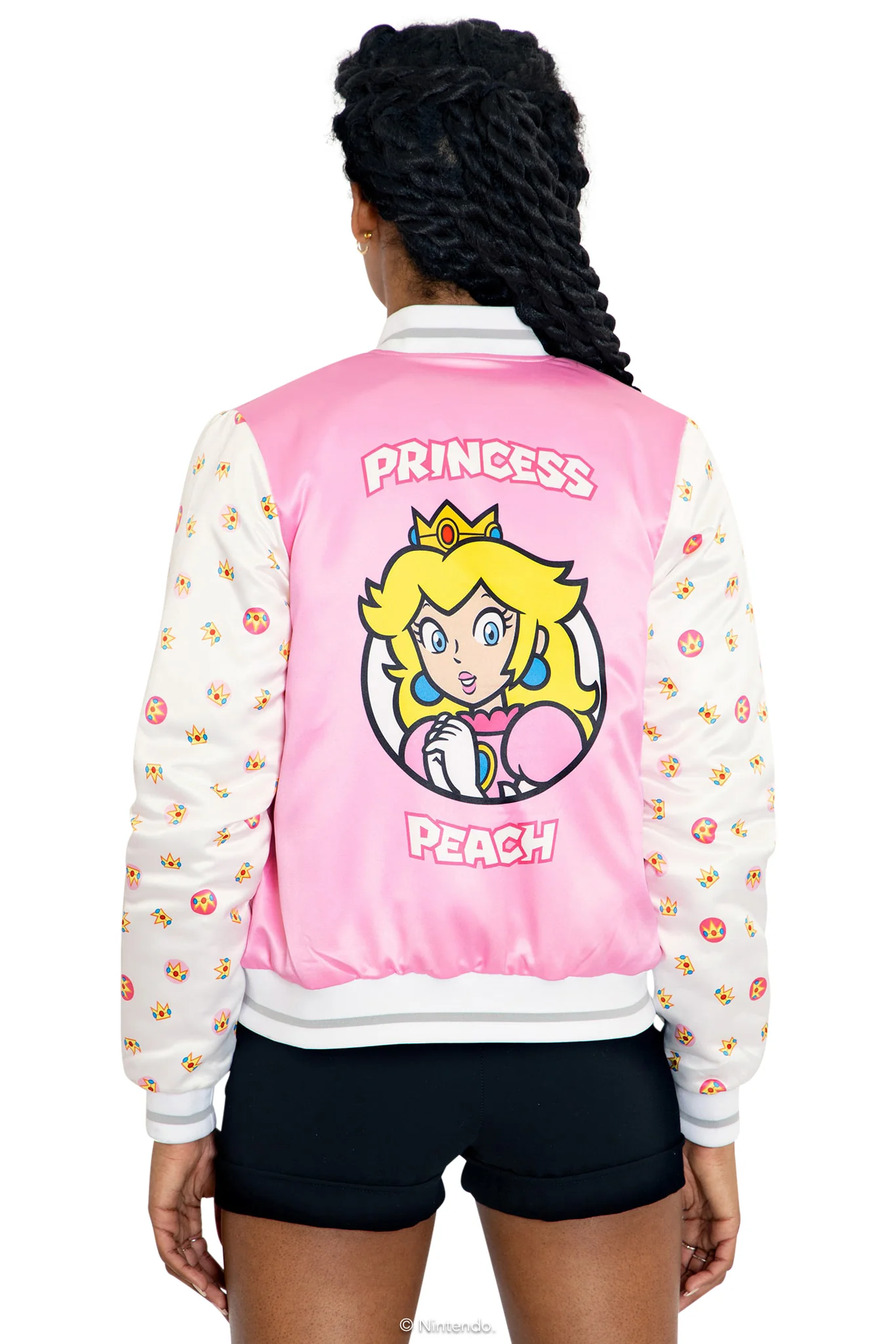 Princess Peach Shiny Bomber Jacket - Image 2