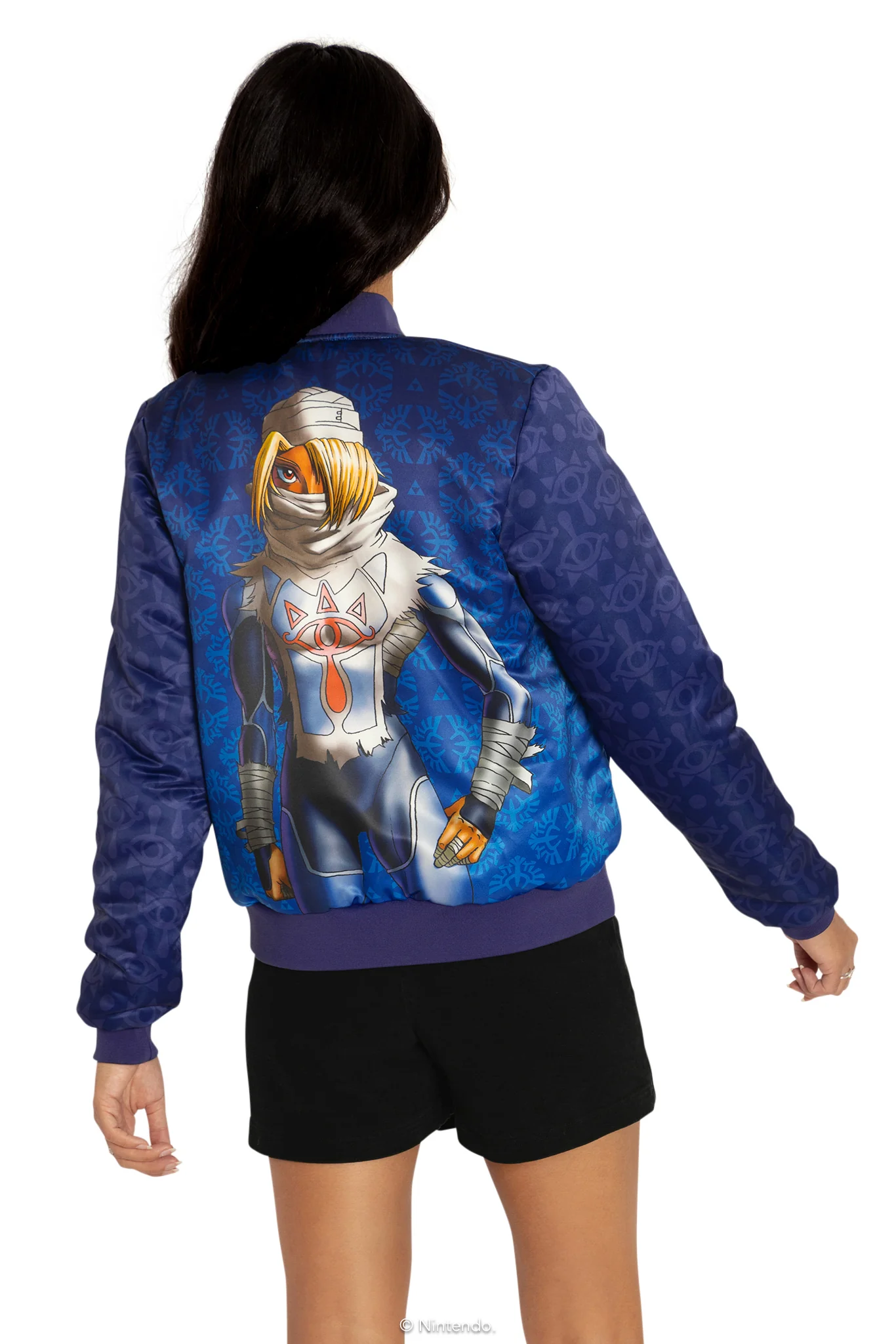 Princess Zelda And Sheik Reversible Bomber Jacket - Image 2