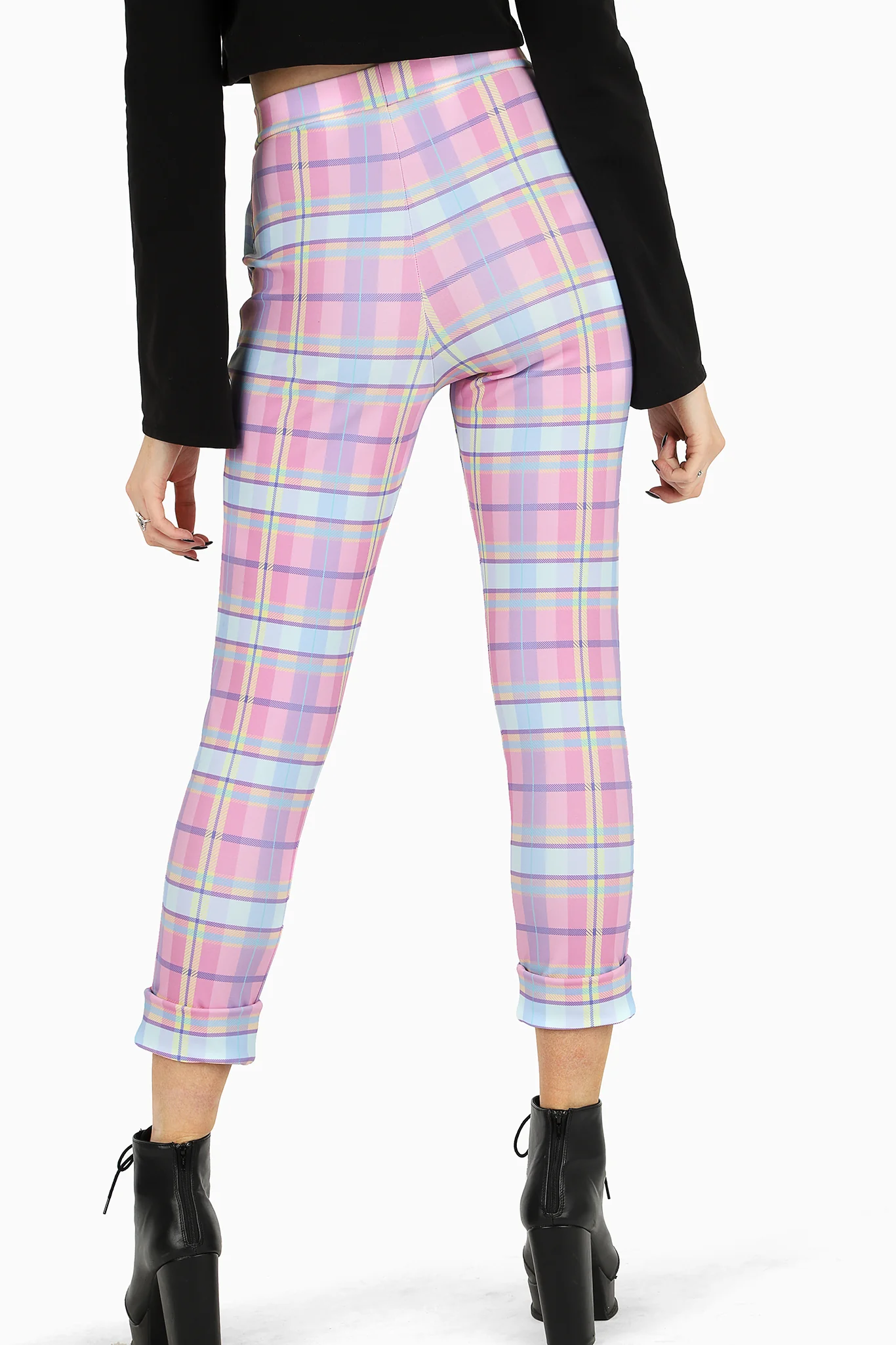 Tartan Candy Cuffed Pants - Image 3
