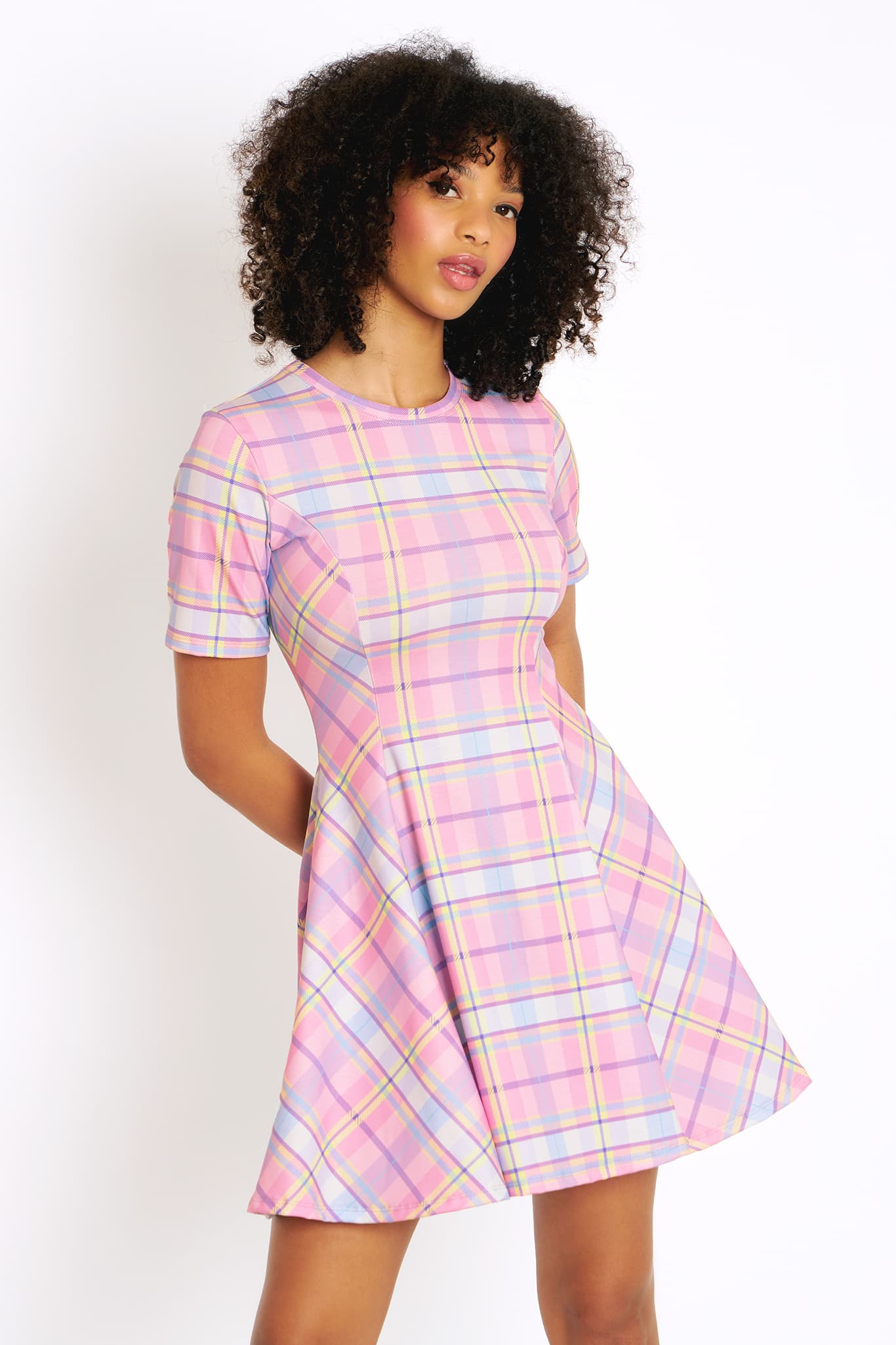 Tartan Candy Evil Tee Dress - Image 2