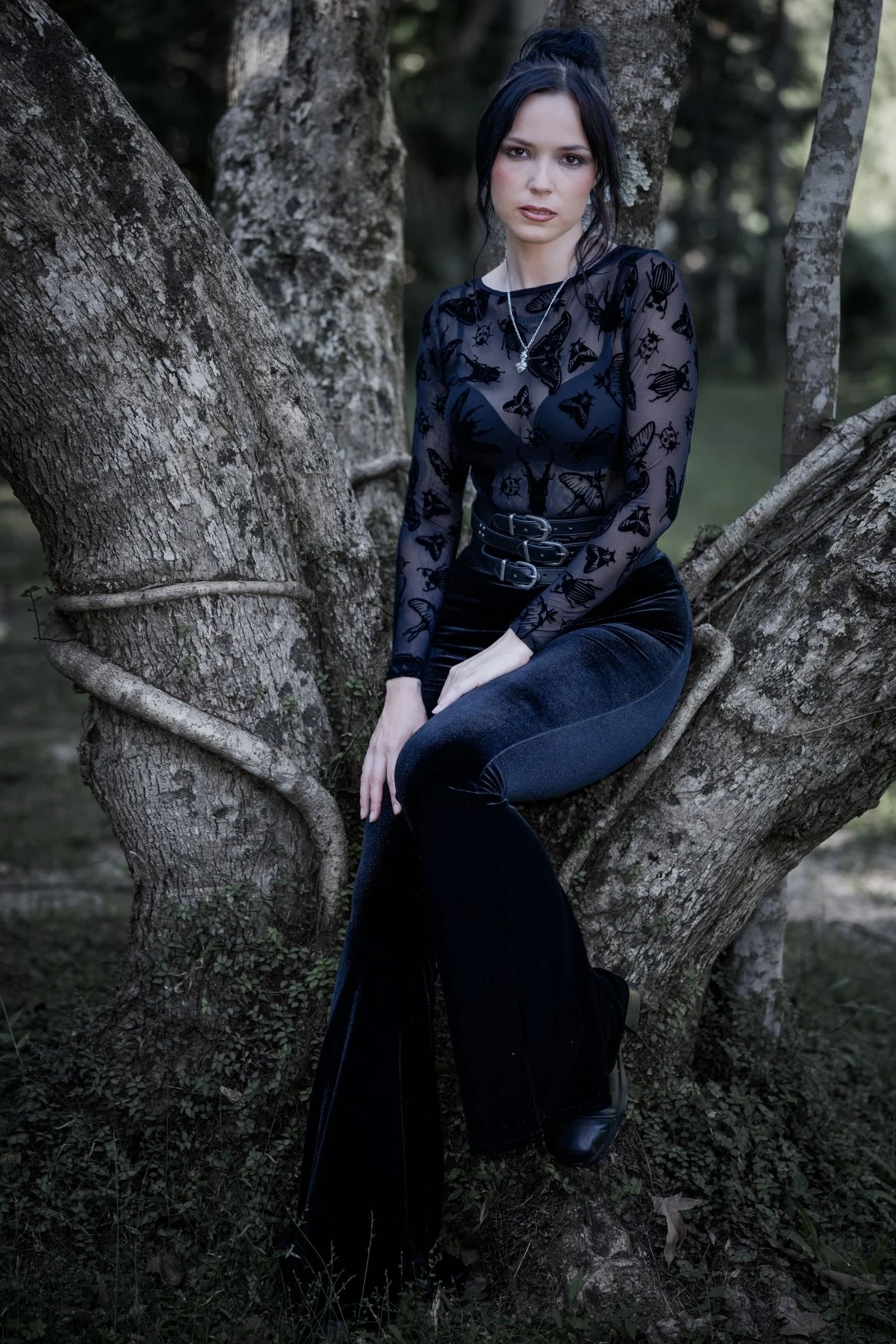 The Swarm Sheer Boat Neck Long Sleeve Top - Image 8